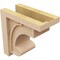 Ekena Millwork 6"W x 12"D x 12"H Classic Alma Rough Cedar Woodgrain TimberThane Corbel, Primed Tan CORUR06X12X12ALMRCPR - alternate 4